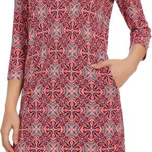 Women's UPF 50+ Sun Dress with Pockets 3/4 Sleeve Quick Dry Breathable Outdoor